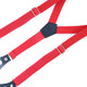 Adjustable Braces For Kids Y Shape Button Hole Suspenders for Trousers Jeans Shorts Red 20mm