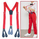 Adjustable Braces For Kids Y Shape Button Hole Suspenders for Trousers Jeans Shorts Red 20mm