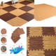 30 x 30cm Wood-Effect Soft Foam Puzzle Play Mat - Pack of 9