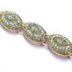 42" Oval Diamante with Green AB Rhinestones Waist Chain Belts for Women Fashion Accessory