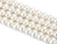 28" 4 Round White Pearl Flower Buckle Designed Waist Belt for Women Fashion Accessory