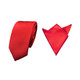 Men's Satin Polyester Neck Tie Handkerchief Pocket Square Set Men’s Fashion Accessory