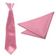 Men's Satin Polyester Neck Tie Handkerchief Pocket Square Set Men’s Fashion Accessory