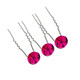 Crystal Hair Pins - 10pcs