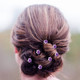Flower Crystal Hair Pins - 10pcs
