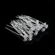 Flower Crystal Hair Pins - 10pcs