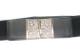 Leather Elasticated / Stretchable Broad Rectangle Stars Clip-ons Black Waist Belt- Women Fashion Accessory-2 Inch Wide