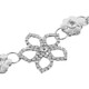 40" Center Flower Motif Diamante Rhinestone Waist Chain Belts for Women Fashion Accessory - Gold Silver