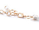 45" Round White Pearl Gold Chain Waist Belt Women Fashion Grooming Accessory