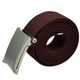 Unisex - Men and Women Webbing Belts with Flip Closure Buckle - 51" Wide
