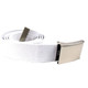 Unisex - Men and Women Webbing Belts with Flip Closure Buckle - 51" Wide