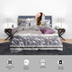 Printed Duvet Cover - White & Grey