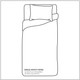 Printed Duvet Cover - Blue