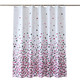 Printed Shower Curtain - White and Red Mix Square Design