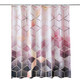 Geometric Shower Curtain - Pink & Grey