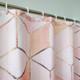 Geometric Shower Curtain - Pink & Grey