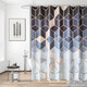 Geometric Shower Curtain - Blue, Black & White