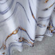 Marble Shower Curtain - White, Grey & Gold