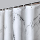 Marble Shower Curtain - Grey & White