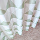 Geometric Shower Curtain - White & Light Green