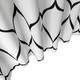 Lattice Design Shower Curtain - White & Black