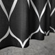 Lattice Design Shower Curtain - Black