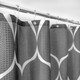 Lattice Design Shower Curtain - Dark Grey