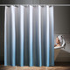 Gradient Colour Shower Curtain - Blue & White