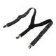 Clip-On Braces - Black with White Dots