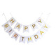 Happy Birthday Decorations Set - Gold, White & Pink