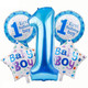 Happy 1st Birthday Decorations Set - Blue