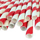 Red and White Striped Paper Straws