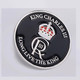 King Charles Coronation III Pin Badge Enamel - Black & Silver