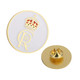 King Coronation Crown King Charles III Pin Badge - White Gold