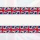 54 Inch x 108 Inch Union Jack Rectangular Plastic Tablecover