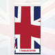 54 Inch x 108 Inch Union Jack Rectangular Plastic Tablecover