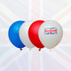 Red, White, Blue, Union Jack Flag 12" Latex Balloons