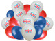 Red, White, Blue, Union Jack Flag 12" Latex Balloons