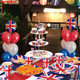 Red, White, Blue & Union Jack Latex Balloons