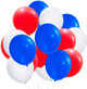 Red, White & Blue Latex Balloons