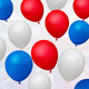 Red, White & Blue Latex Balloons