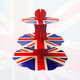 3 Tier Union Jack  Cupcake Holder