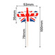 30pcs Union Jack Crown Toothpicks