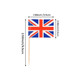 50pcs Union Jack Flag Cocktail Sticks