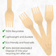 Wooden Forks - 100pcs