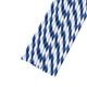 Blue & White Biodegradable Paper Straws