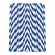 Blue & White Biodegradable Paper Straws