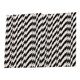 Black & White Biodegradable Paper Straws