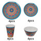 Moroccan Design Melamine BBQ and Party Set - 16pcs