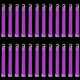 6" Premium Neon Glow Sticks - Purple - 25pcs